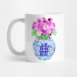 Blue and white china vase Mug